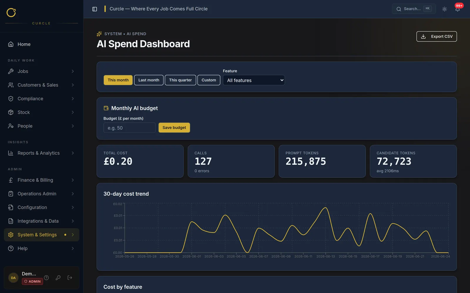 AI Assistance screenshot