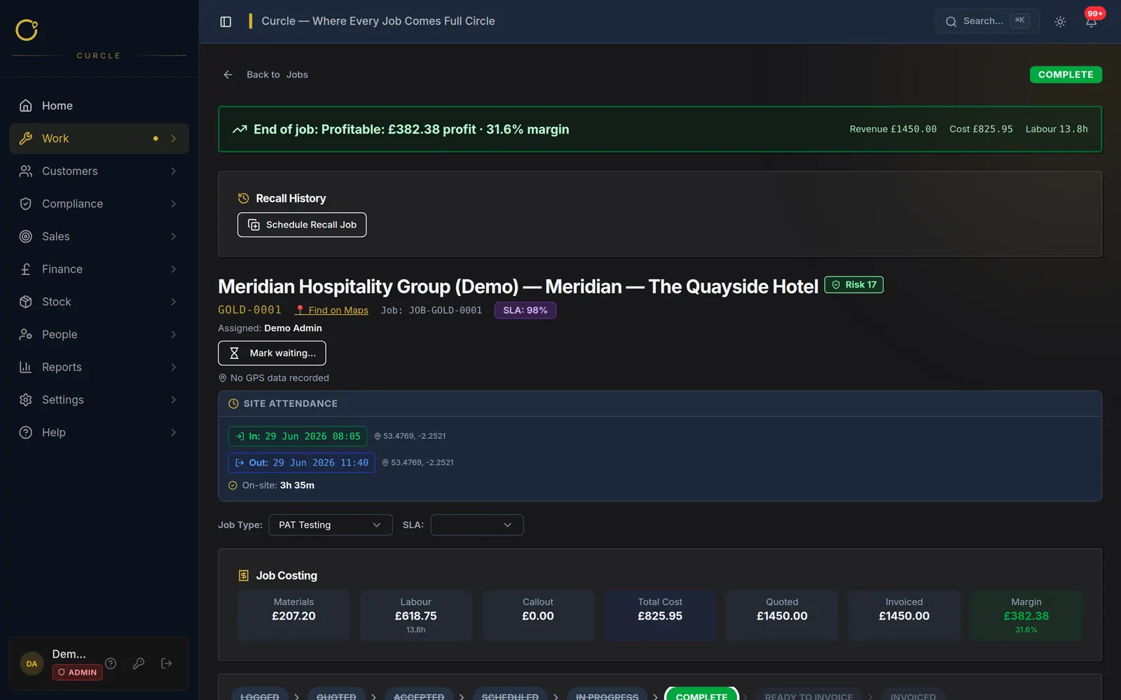 Jobs screenshot