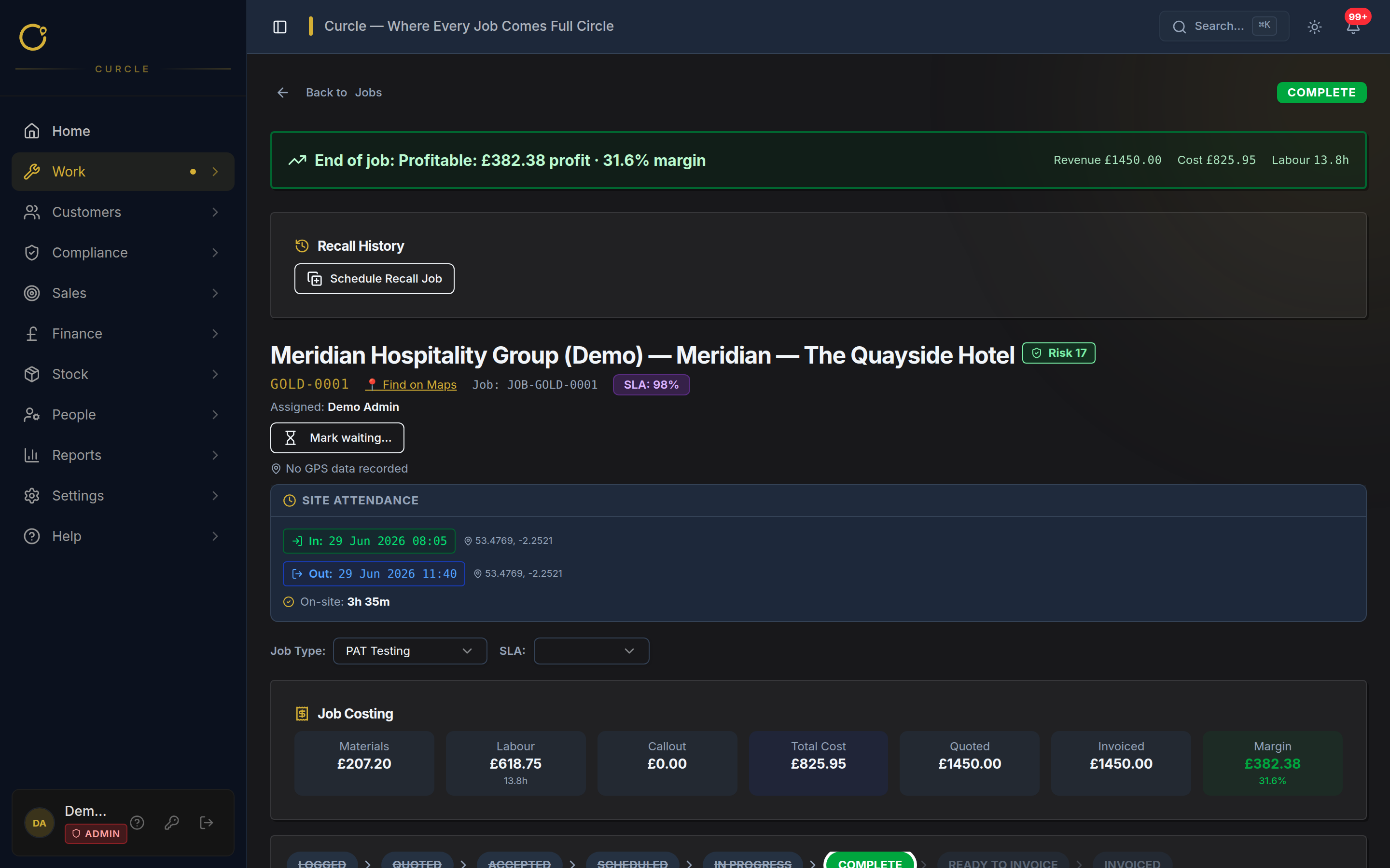 Jobs screenshot
