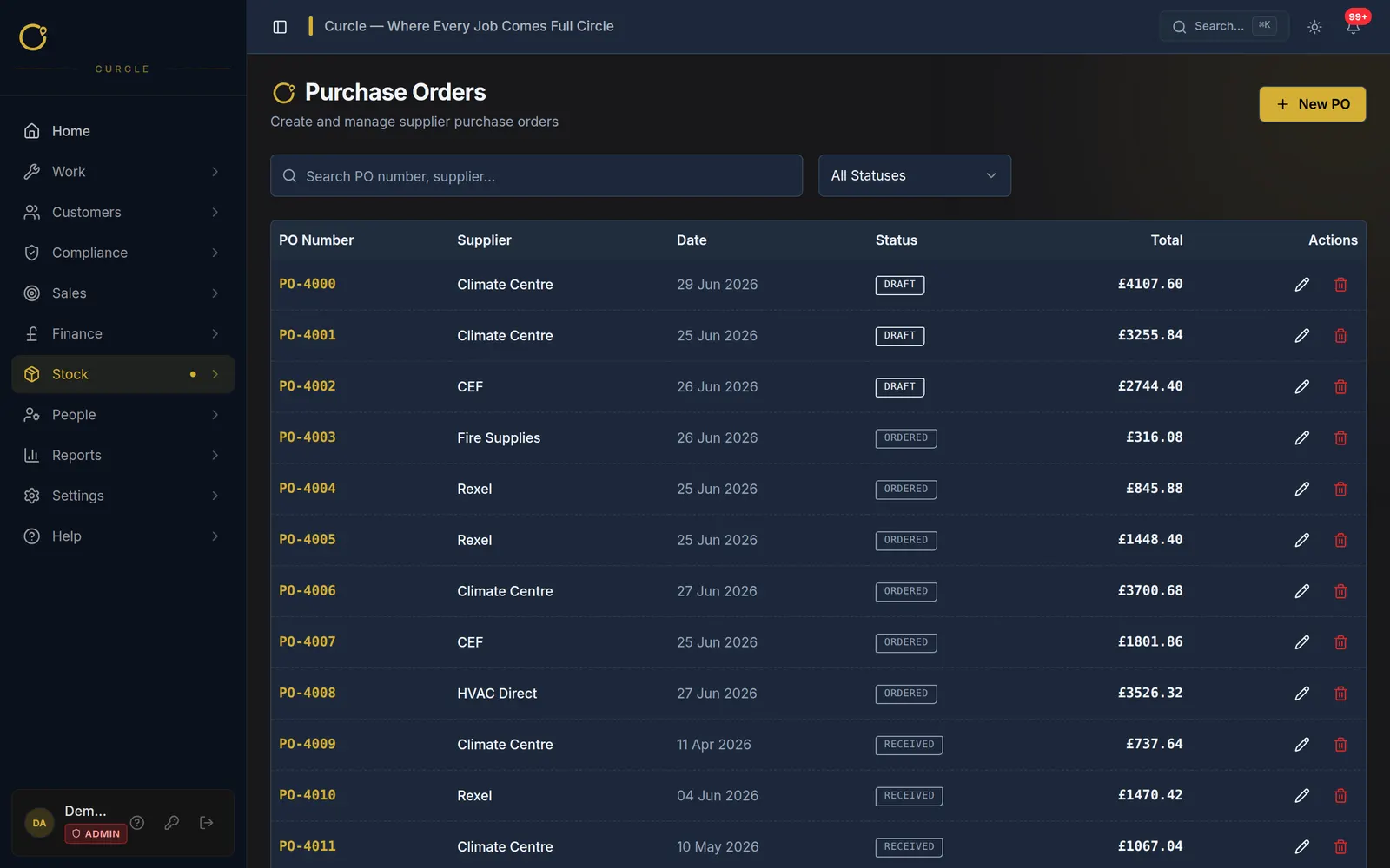 Purchasing screenshot