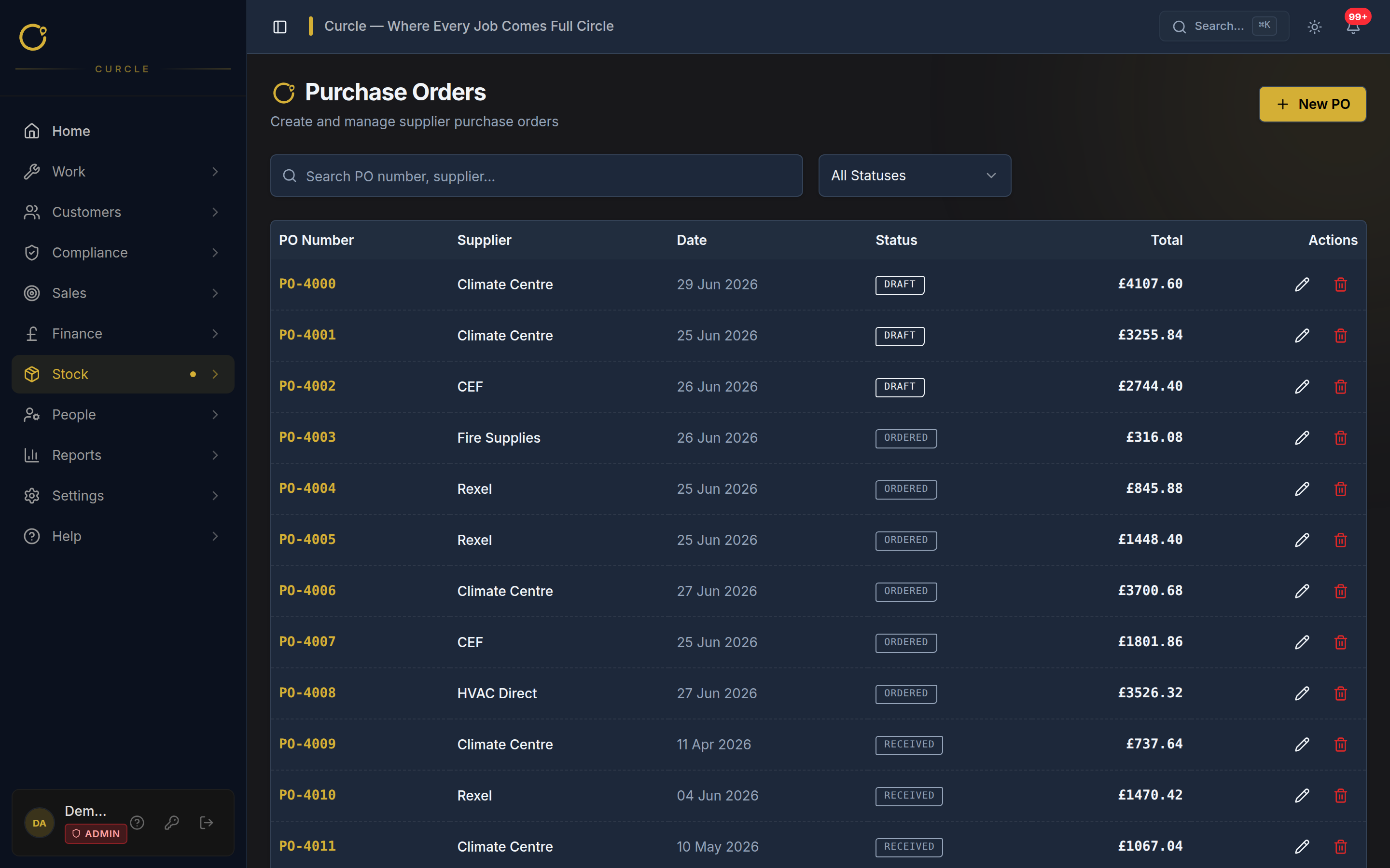 Purchasing screenshot